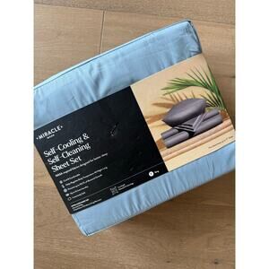 New Miracle Made Sheets Anti-Microbial Extra Luxe Sheet Set King Sky Blue
